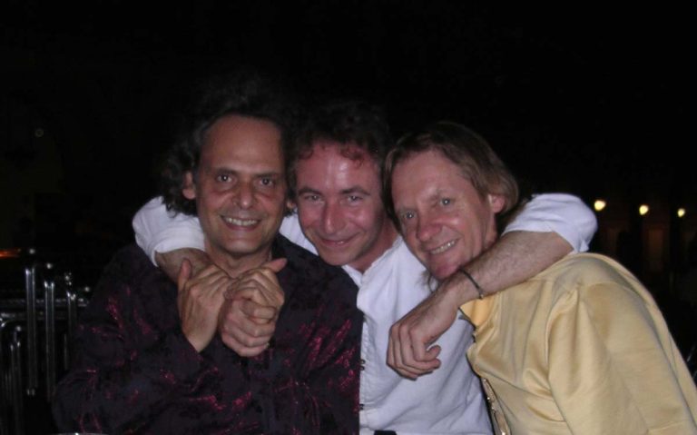 Con Roland Dyens y David Russell, Córdoba 2007