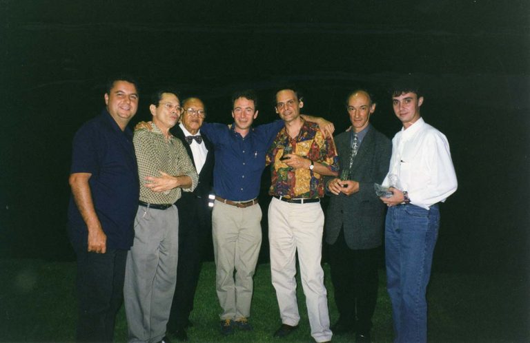 II Encuentro Internacional de guitarra “Ciudad de Torrent” 2000 con Javier García Moreno, Leo Brouwer, Alirio Díaz, Jorge Orozco, Roland Dyens, Roberto Aussel y Paco Serrano.